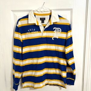 Polo Ralph Lauren Yellow and White Collar Shirt